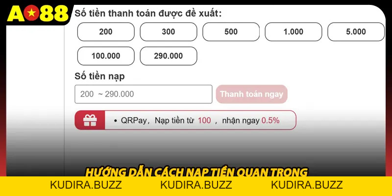 Nạp Tiền AO88 Với Hướng Dẫn Chi Tiết Người Mới Năm 2026 - Kudira
