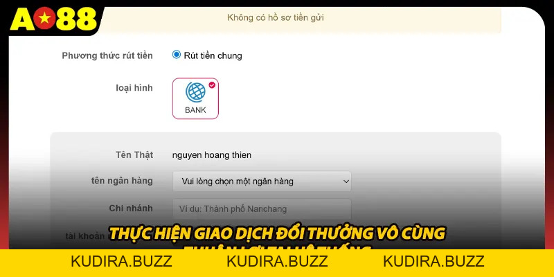 Rút Tiền Ao88 Cùng Hướng Dẫn Giao Dịch Nhanh Và An Toàn - Kudira